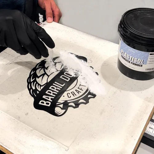 Vista 4 de Ecotex® Plastisol Transfer Powder Serigrafía (1 LB) – Polvo de unión a tinta de transferencia de calor, prolonga la vida útil de la serigrafía