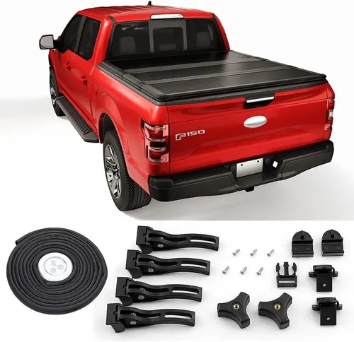 Vista 6 de Funda de cama de camioneta rígida de tres pliegues, de 8 pies, para reemplazo de 1994-2018 Ram 1500 2500 3500 y 2019-2023 Ram 1500 Classic sin