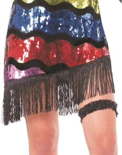 Vista 3 de Forum Novelties Vestido de disfraz con lentejuelas elegantes para mujer
