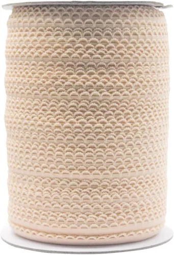 Vista 47 de Bristlegrass Picot Loop - Banda elástica para coser de 1/2 pulgada, 0.512 in, corona de carrete con volantes, cinta elástica para atar el cabello