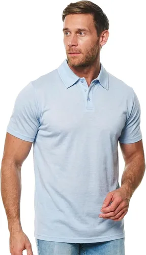 Vista 13 de 100% Merino Wool Polo Shirt Men - Short & Long Sleeve Shirt Base Later Negro