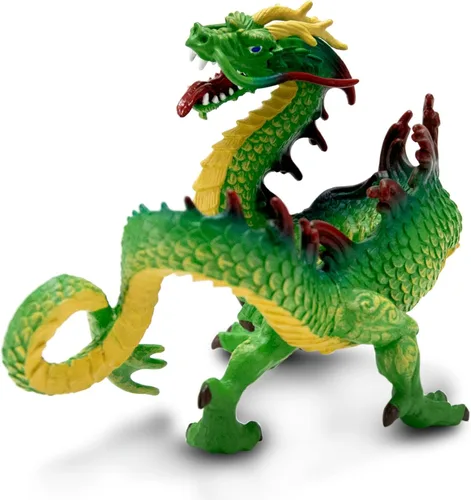 Vista 2 de Safari Ltd. Figura de dragón chino – Figura detallada de plástico de 6 pulgadas – Divertido juguete educativo de fantasía para niños, niñas y niños
