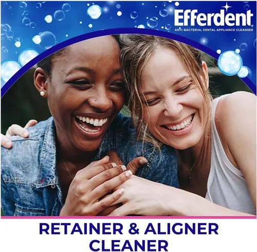 Vista 5 de Efferdent Tabletas limpiadoras de dentaduras y retenedores, Essential Clean, 20 tabletas (paquete de 2)
