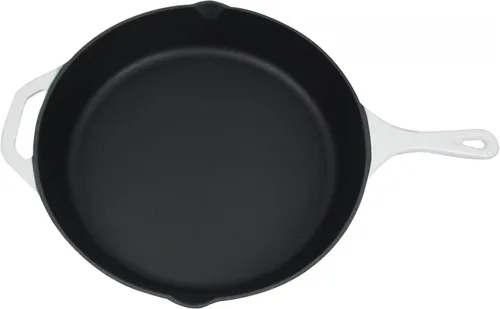 Vista 7 de Utensilios de cocina de hierro fundido esmaltado (Olla Mini 0,25 Qt., Glaciar)