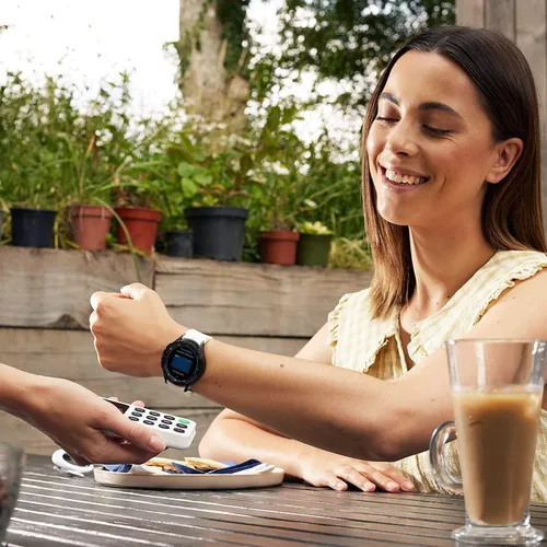 Vista 3 de SAMSUNG Galaxy Watch 4 Classic 46mm - Reloj inteligente con monitor y rastreador de ECG para salud, fitness, correr, ciclos de sueño, detección
