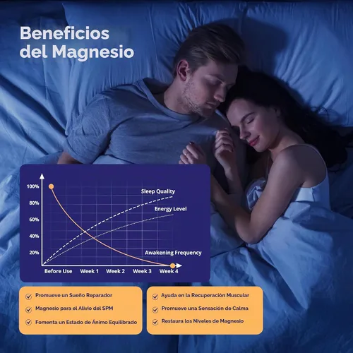 Vista 7 de Complejo de magnesio 7 para mujeres con 600 mg de glicinato, 60
