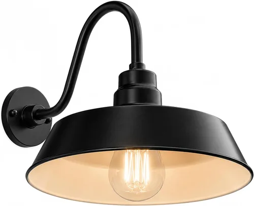 Vista 26 de 17 pulgadas. RLM Warehouse - Pantalla con brazo de cuello de cisne y bombilla Led A19 5000K de 9W