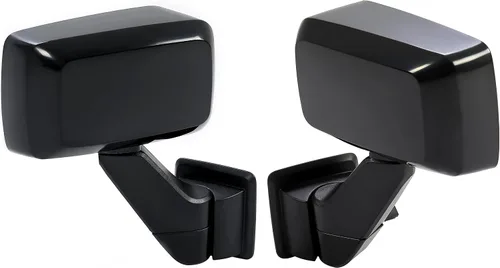 Vista 4 de KUAFU Par de espejos eléctricos compatible con Hummer H3 2006-2010 2009-2010 Hummer H3T Reemplazo izquierdo y derecho para montaje de espejo Negro