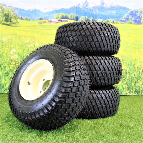 Vista 5 de Antego 18x8.50-8 - Conjunto de neumáticos y ruedas para carrito de golf, rueda marrón 8x7