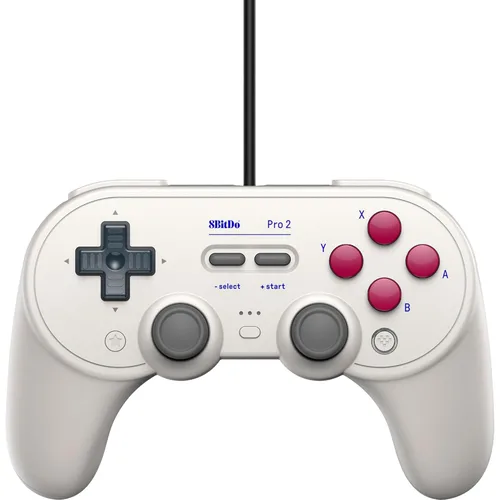 Vista 6 de 8BitDo Pro 2 Wired Controller for Switch, Windows, Steam Deck & Raspberry Pi (Gray Edition)