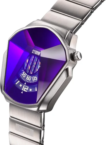 Vista 2 de Storm Darth Watch Men's Unique Cut Lazer Glass Watch with revolving disc Movement