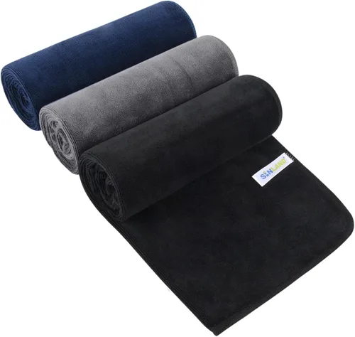 Vista 14 de SINLAND Toallas de microfibra para gimnasio, súper absorbentes, compactas, toalla de entrenamiento de viaje, secado rápido, toalla de sudor