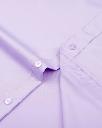 Vista 6 de J.VER Men's Dress Shirts Solid Long Sleeve Stretch Wrinkle-Free Formal Shirt Business Casual Button Down Shirts