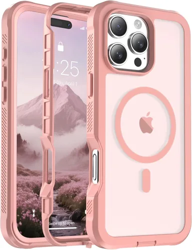 Vista 76 de jaroco - Funda magnética compatible con MagSafe para iPhone 11 de 6.1 pulgadas; protección de grado militar contra caídas, de doble capa