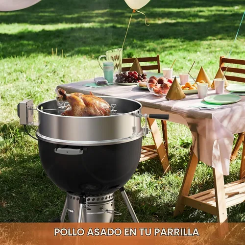 Vista 5 de Kit de anillo de asador Onlyfire de acero inoxidable para parrillas Weber de 22" y otras parrillas de tamaño similar