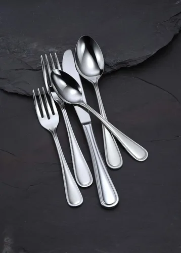 Vista 2 de Oneida Foodservice New Rim - Cucharitas de acero inoxidable 18/10, 12