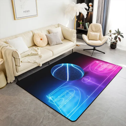 Vista 25 de Blue Bowknot Area Rug 3'x5',Coquette Bowtie Ribbon Non Slip Carpet for Kids Girls Adults,Dreamy Princess Style Cute Bow Decor Rug for Living Room