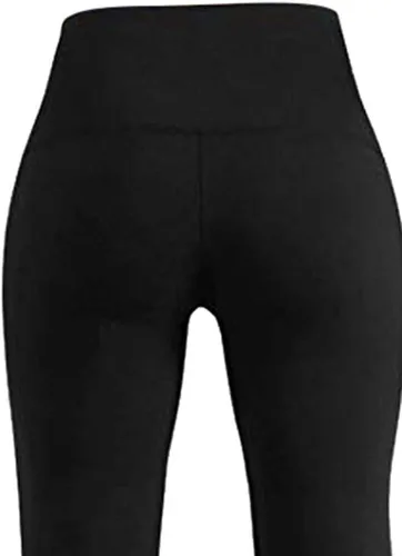 Vista 6 de 2019 Nuevos pantalones de yoga para mujer, cintura alta, control de abdomen, leggings de entrenamiento, pantalones largos de yoga acampanados