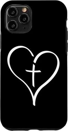 Vista 29 de Blessed Christian Heart Jesus Cross Christian Catholics Cute Case for iPhone 16
