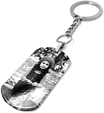 Vista 3 de Collar con colgante de foto y mensaje personalizado con etiqueta para perro (etiqueta negra, foto negrablanca), Metal