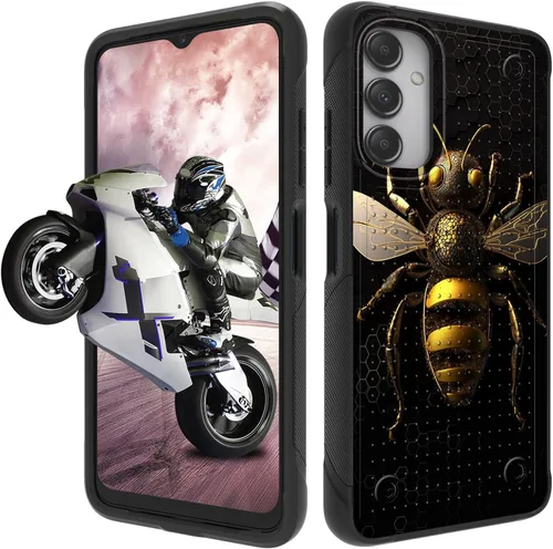 Vista 72 de Funda protectora resistente de doble capa para Samsung A14 5G (parte trasera con textura antideslizante), TPU suave a prueba de golpes, para Samsung