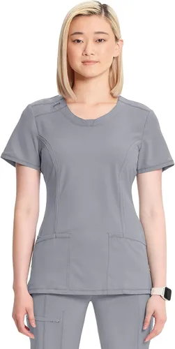 Vista 19 de Cherokee Infinity - Camiseta médica con cuello redondo y 3 bolsillos para Negro