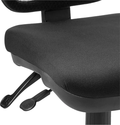 Vista 6 de Office Star ProGrid - Silla de oficina con respaldo transpirable, ajustable y ergonómica, con soporte lumbar integrado, tela Coal FreeFlex