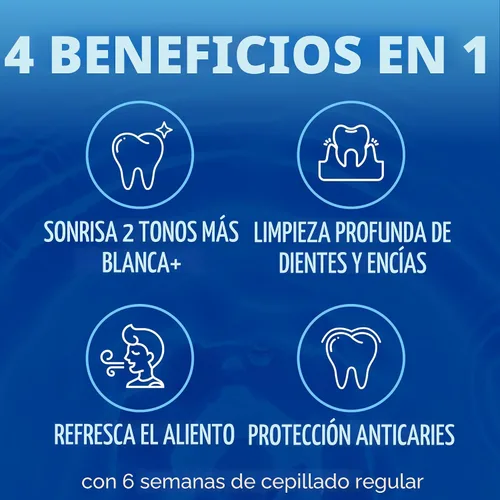 Vista 5 de ARM & HAMMER Advance White Pasta de dientes, Pasta de dientes blanqueadora de bicarbonato de sodio con Tecnología de Defensa contra Manchas y Flúor