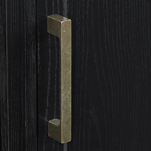 Vista 12 de Crosley Furniture Camden - Soporte esquinero para TV de más de 50 pulgadas, centro de entretenimiento con estantes de almacenamiento, color negro