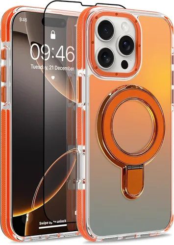 Vista 159 de Funda magnética para Google Pixel 10 Pro XL [compatible con Magsafe] [bonito diseño fluorescente de moda] a prueba de golpes, delgada, translúcida