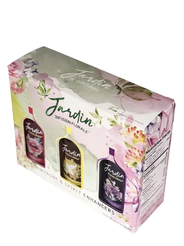 Vista 8 de Jardin - Set de regalo - Mezcladores de cóctel de alta calidad - Jarabes sin azúcar - Potenciador de espíritu brillante para cócteles y cócteles