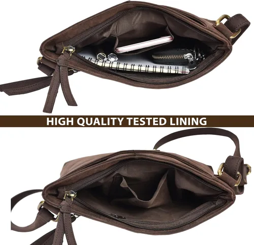 Vista 14 de VALENCHI Real Genuine Leather Women's Crossbody Purse/Bag With Adjustable Strap