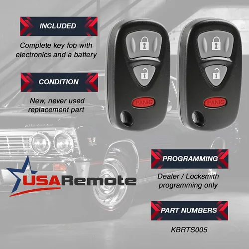 Vista 3 de Control remoto de entrada sin llave para Suzuki SX4 2007-2009 / Grand Vitara 2006-2012 (KBRTS005), juego de 2