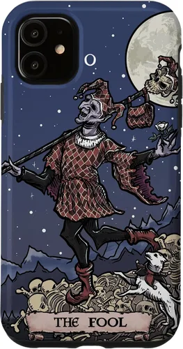 Vista 8 de The Fool Tarot Card Halloween Court Jester Spooky Gothic Case for iPhone 17