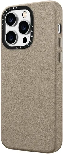 Vista 2 de CASETiFY Funda Pebbled para iPhone 15 Pro Max [texturizada/protección contra caídas de 4.9 pies/compatible con Magsafe] - Greige