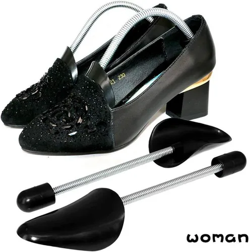 Vista 3 de FONHERILI WAJJ - 2 pares prácticos de longitud ajustable para zapatos de mujer, soporte moldeador (primavera negro)