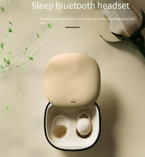 Vista 2 de Audífonos inalámbricos Bluetooth invisibles para dormir de lado, auriculares invisibles más pequeños, cómodos con bloqueo de ruido, auriculares