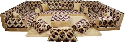 Vista 49 de arabicsofa Cojines Majlis de piso tradicionales: asientos modulares Diwan seccionales