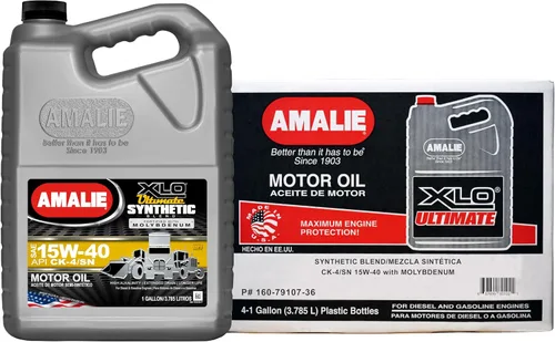 Vista 14 de Amalie Super XLO Ultimate 5W-40 Aceite para motor completamente sintético con molibdeno resistente (160-60197-36) 1 galón, paquete de 4 Fabricado