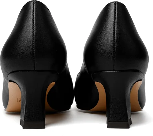 Vista 4 de SKYSTERRY Zapatos de tacón bajo con punta puntiaguda mate para mujer, de 2 pulgadas