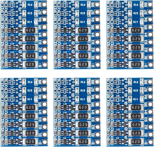 Vista 8 de Alinan 6 unids 3S 21 V 4.2 V Li-ion Balancer Junta 18650 Li-ion Balncing Carga Completa Batería Balance Función de Protección Junta