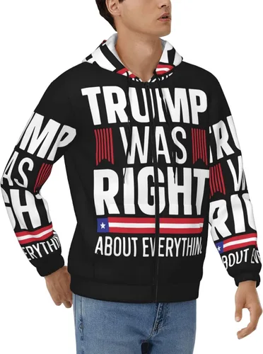 Vista 2 de Trump Was Right About Everything - Sudadera con capucha para hombre y mujer