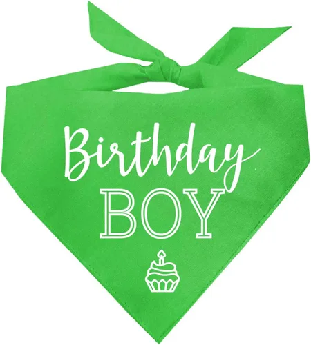 Vista 20 de Bandana de cumpleaños para niño con cupcakes para perro, 100% algodón, fabricada en Estados Unidos, cumpleaños, Pawty, tema de fiesta, suministros