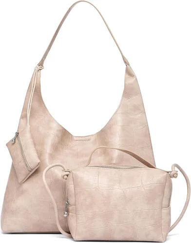 Vista 26 de NEWBELLA Bolso Hobo para mujer - Bolso de hombro y bandolera de cuero sintético, bolso de mano espacioso para el trabajo y uso diario