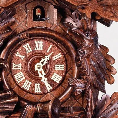 Vista 3 de Reloj de cuco Reloj de caza, ciervo de pie
