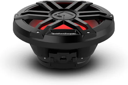Vista 2 de Rockford Fosgate M1D2-12B Color Optix 12" DVC 2-Ohm Multicolor LED iluminado subwoofer marino - Negro