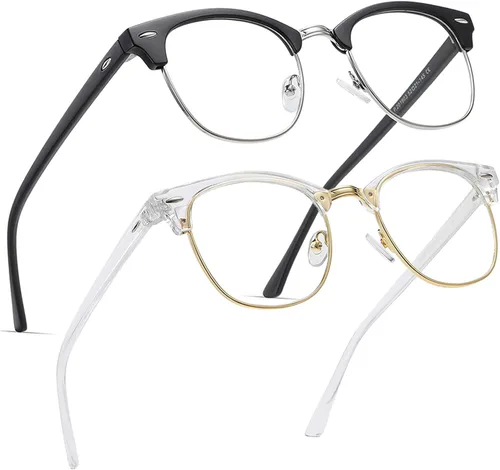 Vista 20 de Perfectmiaoxuan - Gafas con bloqueo de luz azul, anteojos para computadora/juegos/pantalla para mujeres u hombres, anti luz azul y UV