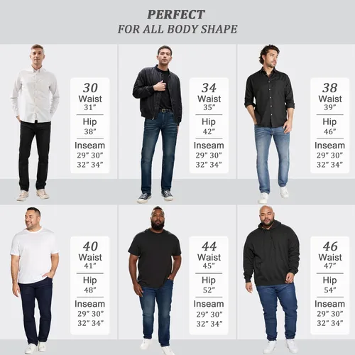 Vista 5 de ETHANOL Jeans de punto elástico recto súper cómodo para hombre de cinco bolsillos