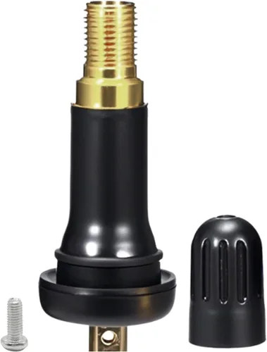 Vista 6 de Saihisday TR413 - Vástagos de válvula de neumático de goma negra TPMS para GM Chevy (paquete de 50) (50, negro)