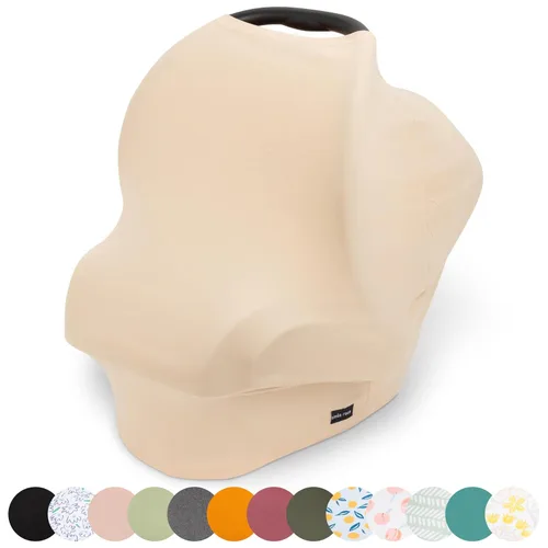 Vista 18 de Simka Rose Funda de asiento de automóvil para bebés, multiusos, transpirable, cubierta de lactancia y toldo para asiento de automóvil de bebé